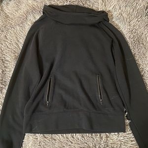 Black Cowelneck Hoodie